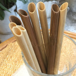 100-Pack Eco-Friendly Reusable Bamboo Straws