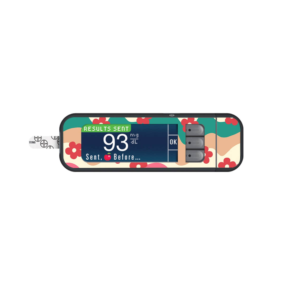 Retro Noel Bayer Contour Next Glucometer Sticker - Pump Peelz