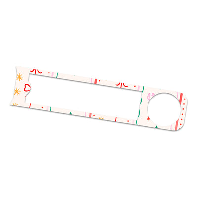 Holly Jolly Ribbon Bayer Contour Next Glucometer Sticker - Pump Peelz