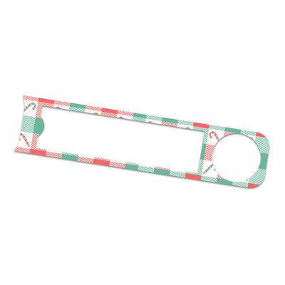 Peppermint Plaid Bayer Contour© Next One Glucometer Sticker - Pump Peelz