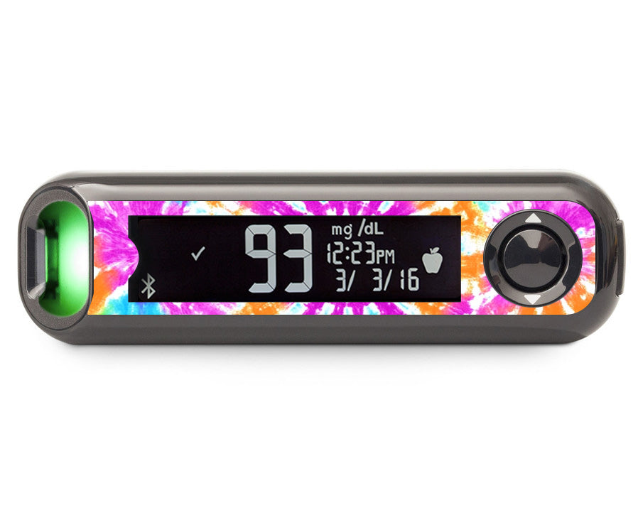 Neon Tie Dye Bayer Contour© Next One Glucometer
