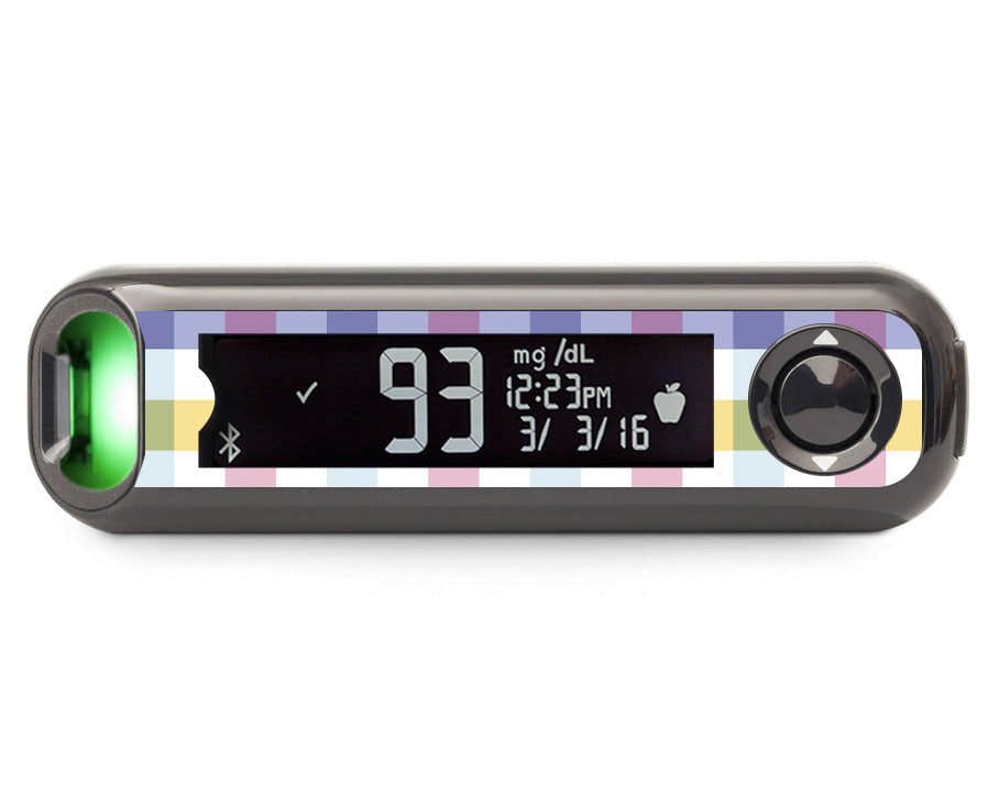Spring Plaid Bayer Contour© Next One Glucometer