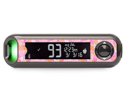 Pink Petals Bayer Contour© Next One Glucometer Sticker - Pump Peelz