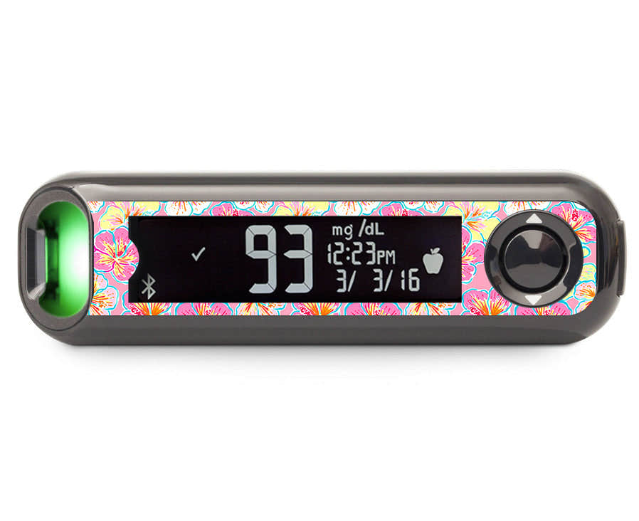Tropic Crush Bayer Contour© Next One Glucometer Sticker - Pump Peelz