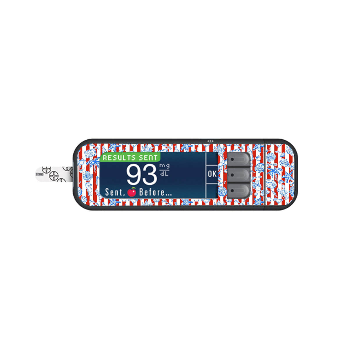 Spritz Parade Bayer Contour Next Glucometer Sticker - Pump Peelz