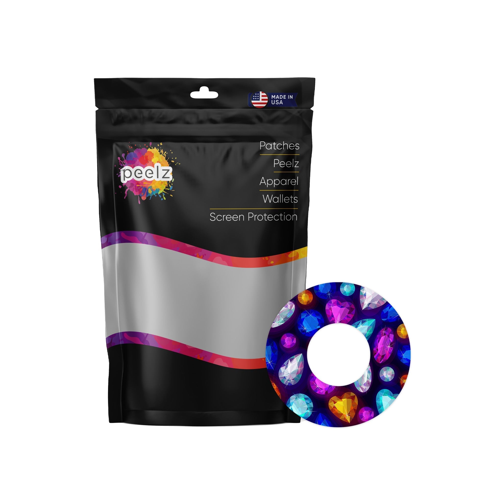 Bejeweled Patch  Tape Designed for the FreeStyle Libre 2