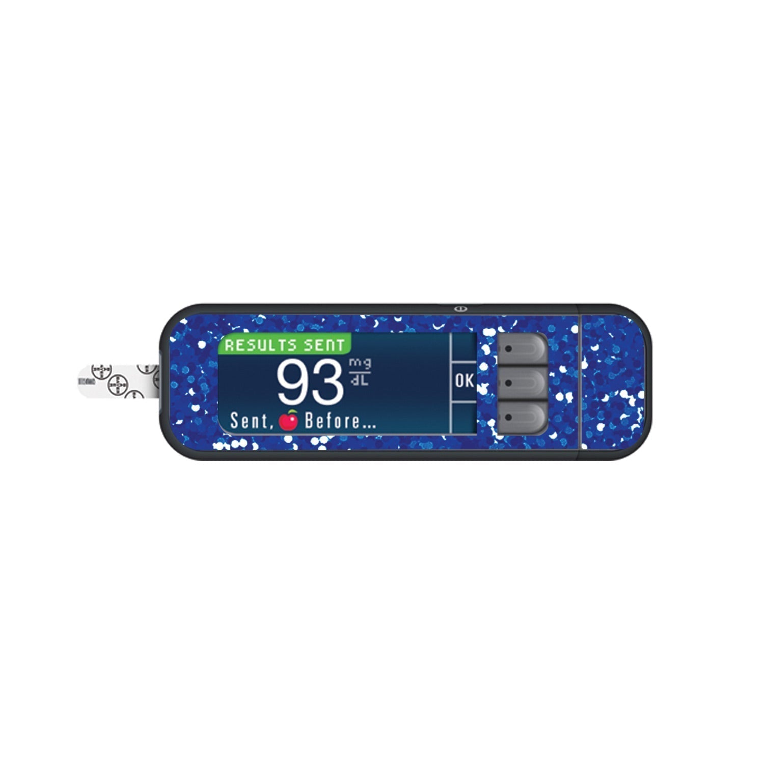 Blue Confetti for Bayer Contour Next Glucometer