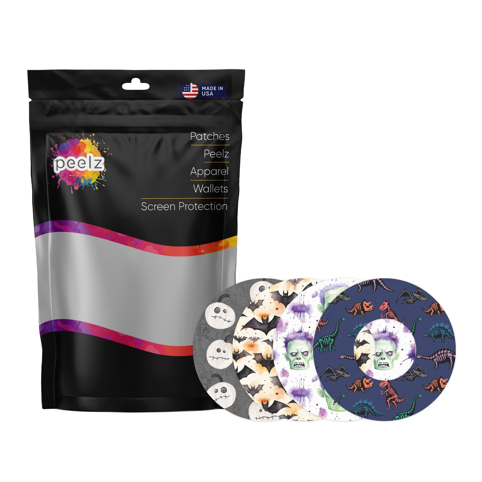 Boys Halloween Variety Patch  Tape Designed for the FreeStyle Libre 2
