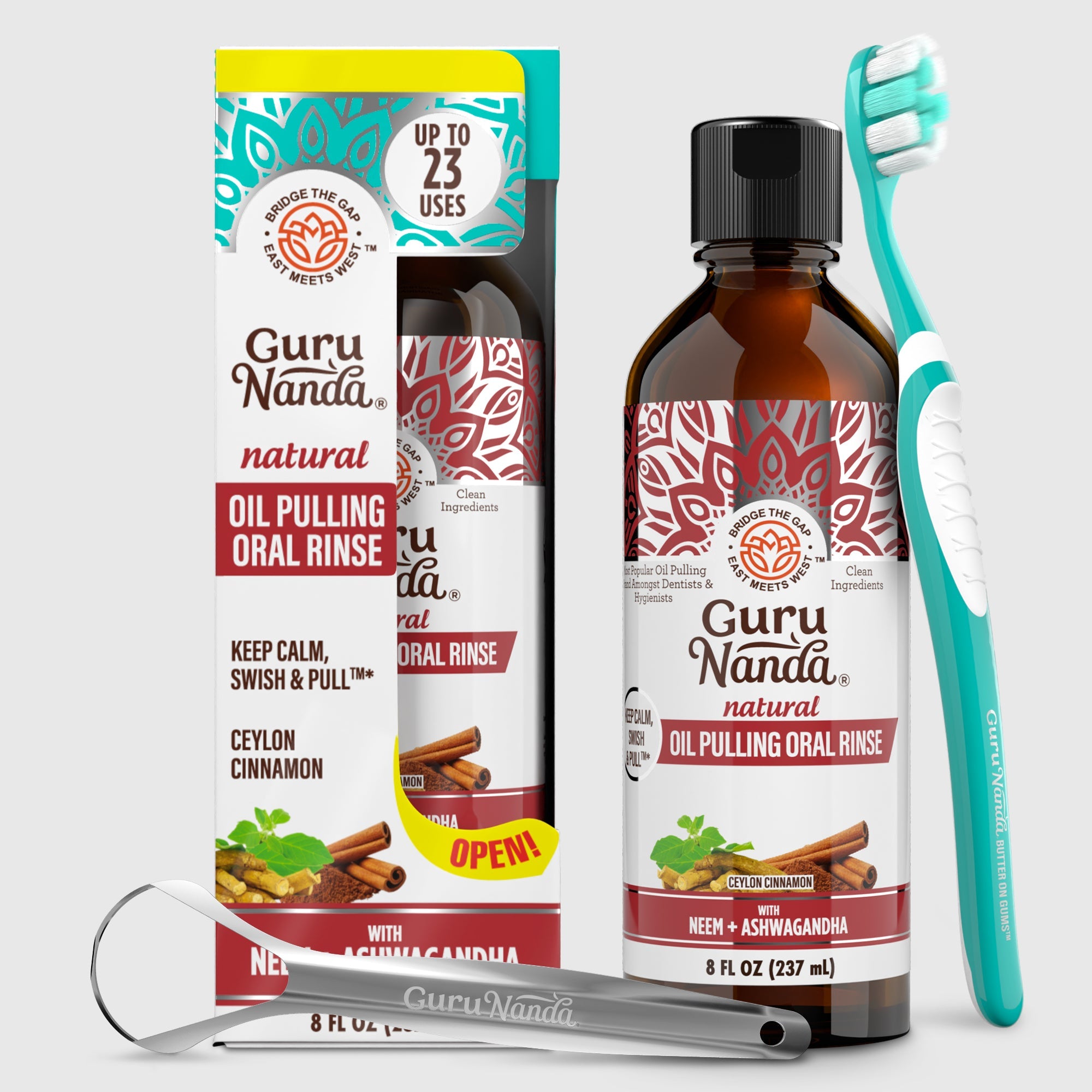 Cinnamon & Coconut Oil Pulling with Neem & Ashwagandha