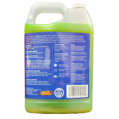 Bunk’s Cleaner – Concentrated Ice Melt Residue & Salt Stain Remover (1 Gal)