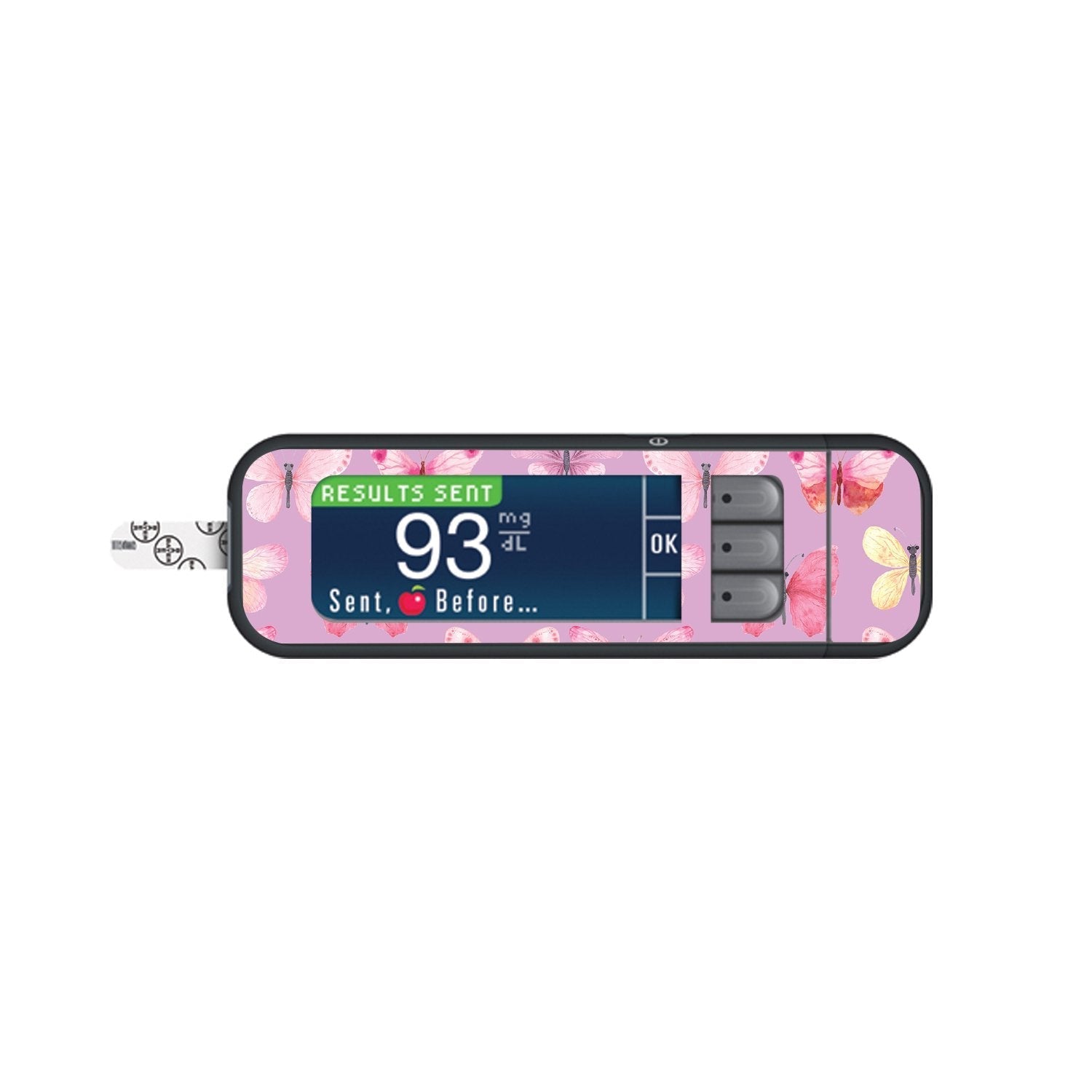 Butterflies Sticker for Bayer Contour Next Glucometer