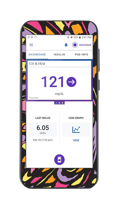 Butterfly Wing Sticker for Omnipod® 5 Controller – Pump Peelz