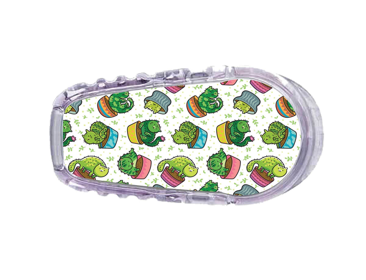 Cactus Cat Sticker Designed for the DEXCOM Transmitter