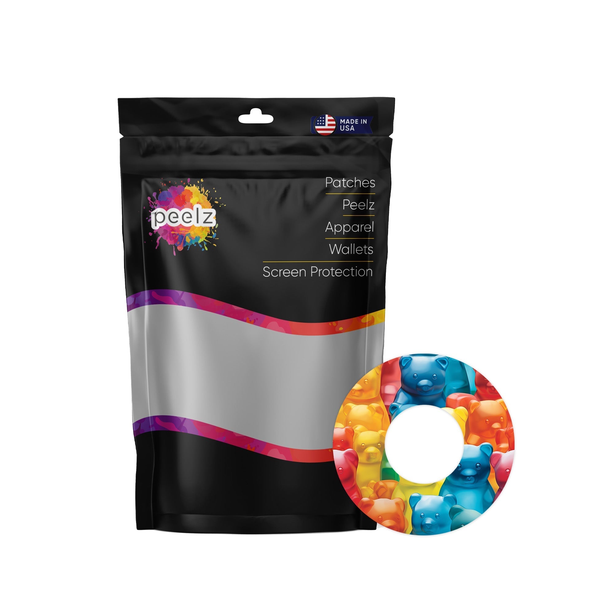 Candy Bears Patch  Tape Designed for the FreeStyle Libre 2