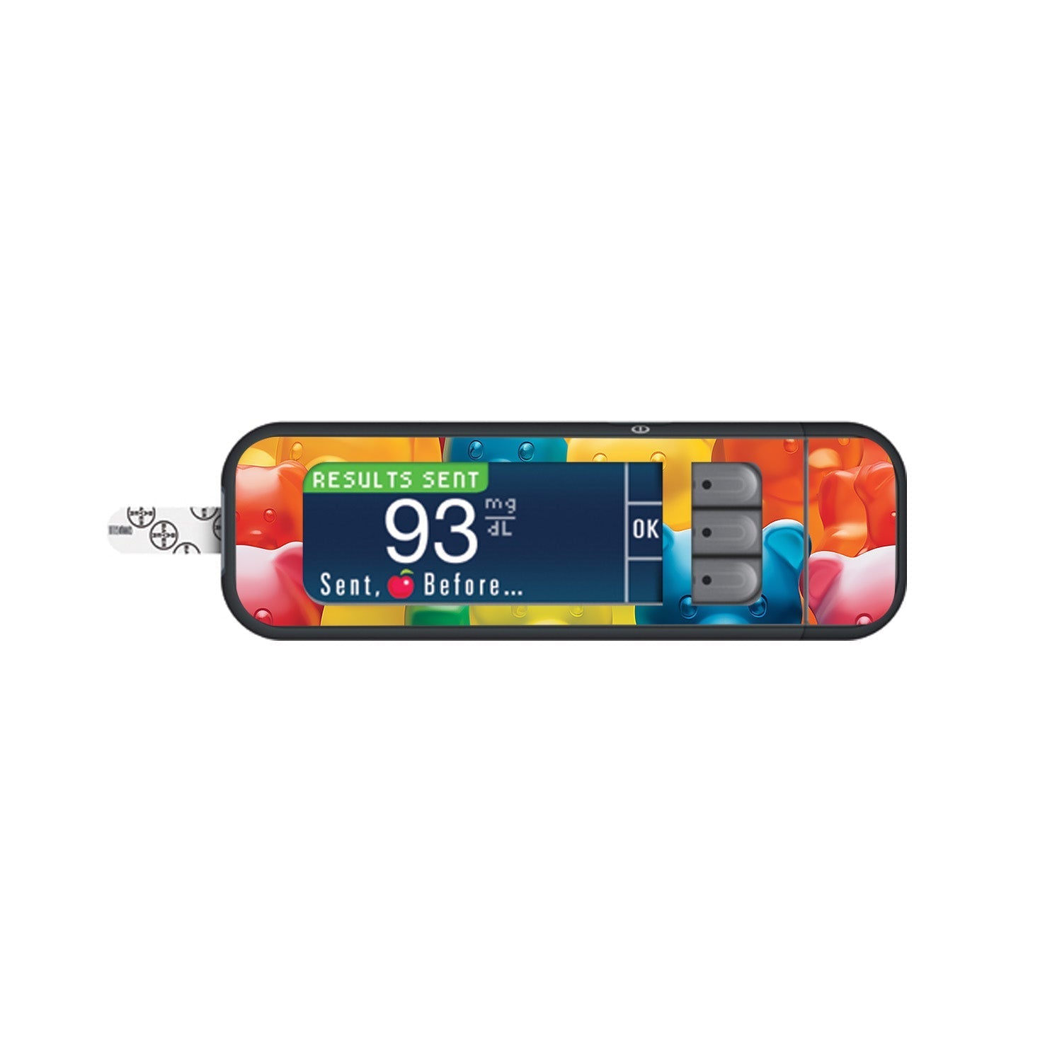 Candy Bears Sticker for Bayer Contour Next Glucometer