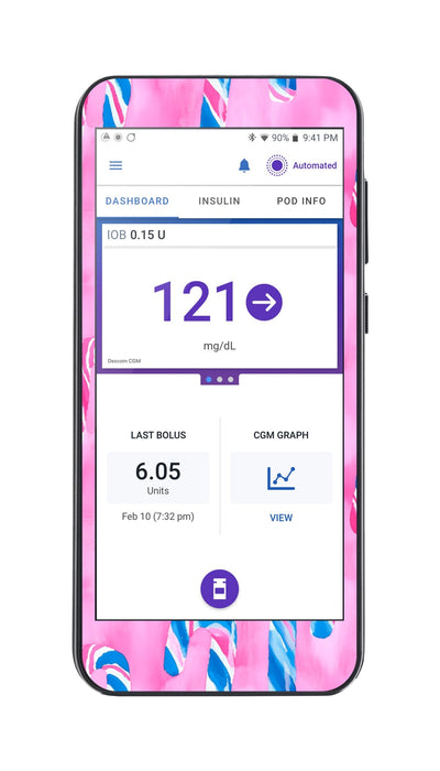 Candy Canes Sticker for Omnipod® 5 Controller – Pump Peelz