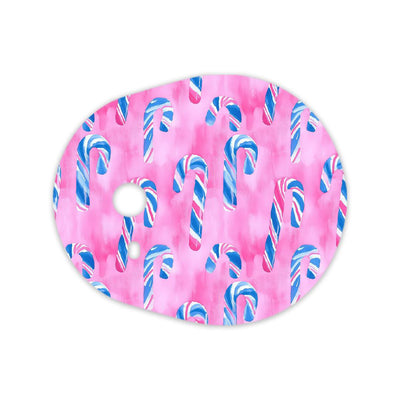 Candy Canes Sticker for the DEXCOM G7 and Stelo Transmitter