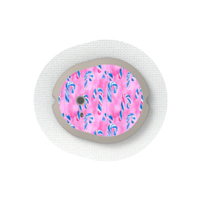 Candy Canes Sticker for the DEXCOM G7 and Stelo Transmitter