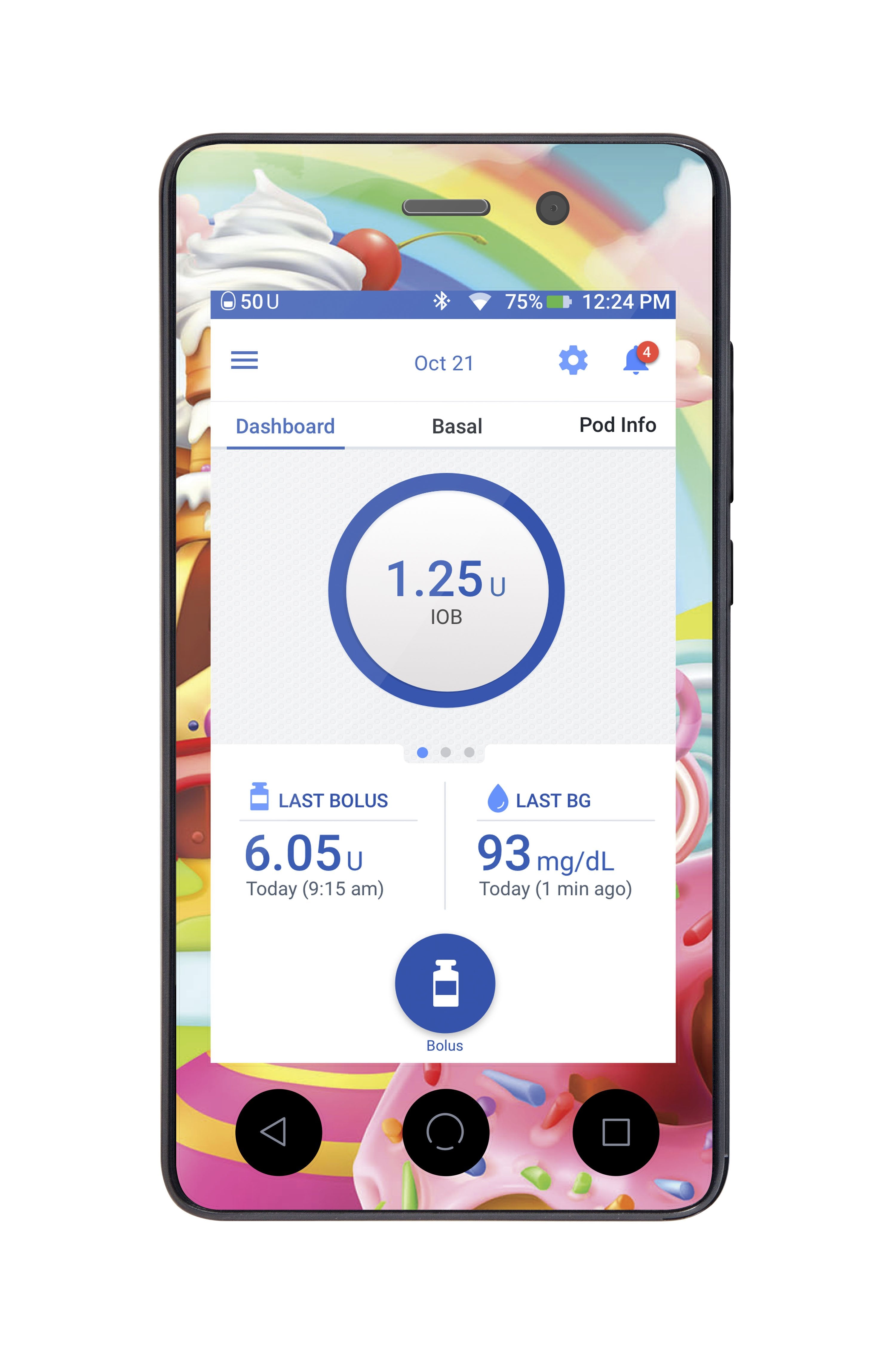 Candy Castle Sticker for Omnipod DASH® PDM – Pump Peelz