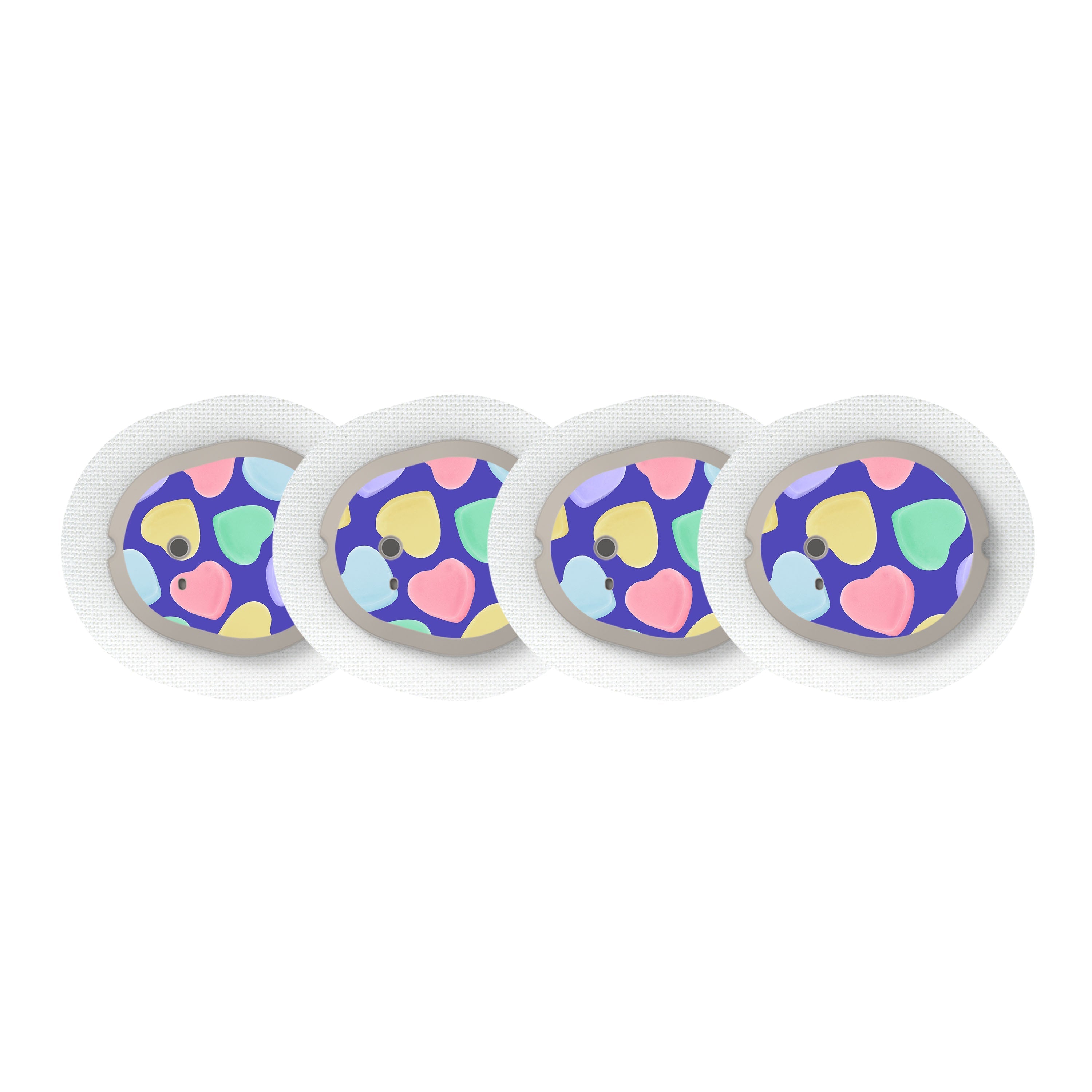Candy Hearts Sticker Designed for the DEXCOM G7 and Stelo Transmitter