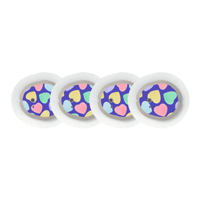 Candy Hearts Sticker Designed for the DEXCOM G7 and Stelo Transmitter