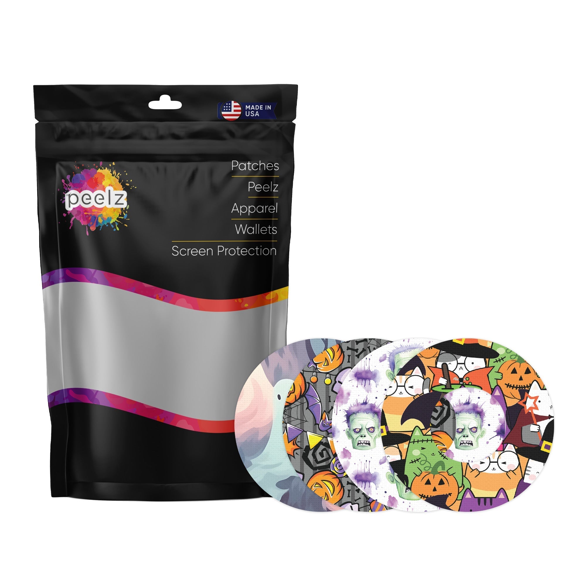 Cartoon Halloween Variety Patch  Tape Designed for the FreeStyle Libre 2