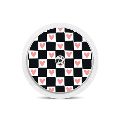 Checkered Hearts Freestyle Libre 2