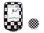 Checkered Hearts Freestyle Libre 2