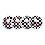 Checkered Hearts Sticker Designed for the FreeStyle Libre 3 Plus & Lingo  Sensor