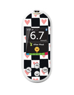 Checkered Hearts for OneTouch Verio Reflect Glucometer