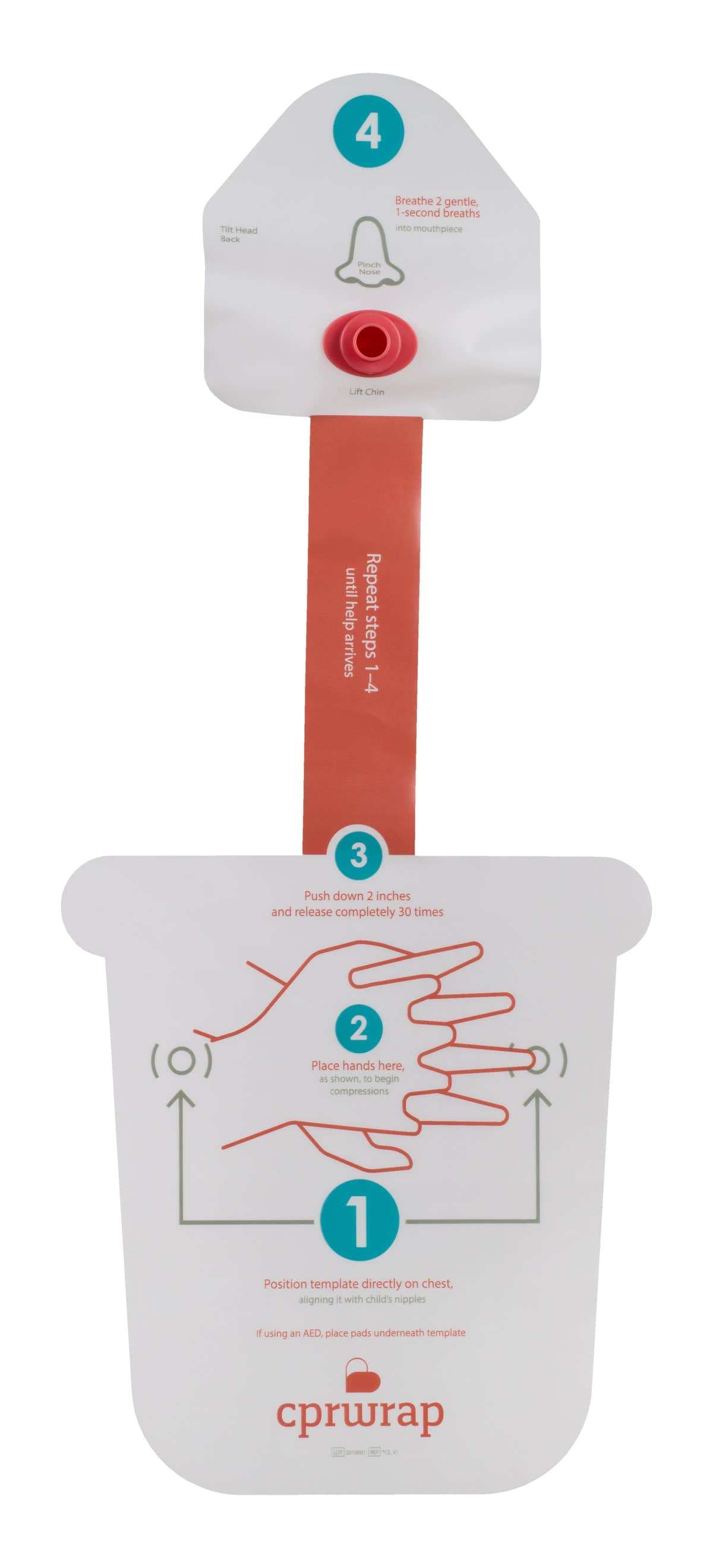 Bulk Child CPRWrap™ Aid, Ages 1 - 8