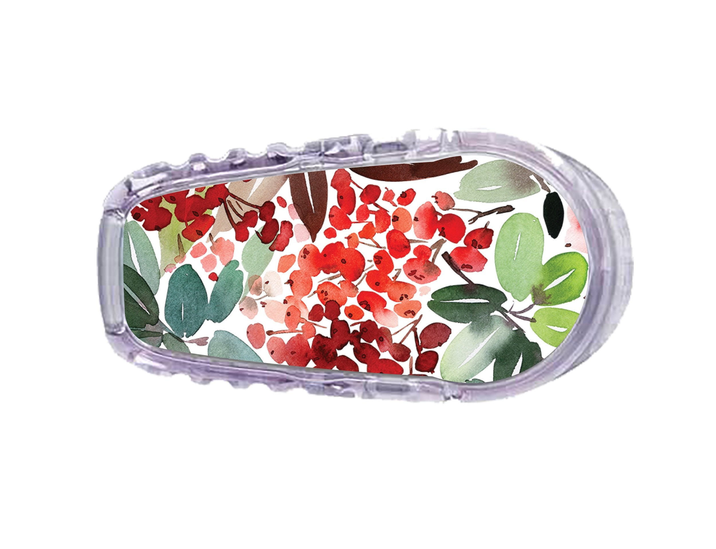 Christmas Berries Sticker Designed for the DEXCOM Transmitter
