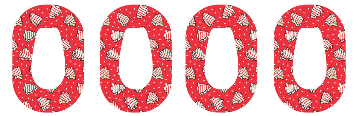 Christmas Cakes Dexcom G6 Patch Tape - Pump Peelz