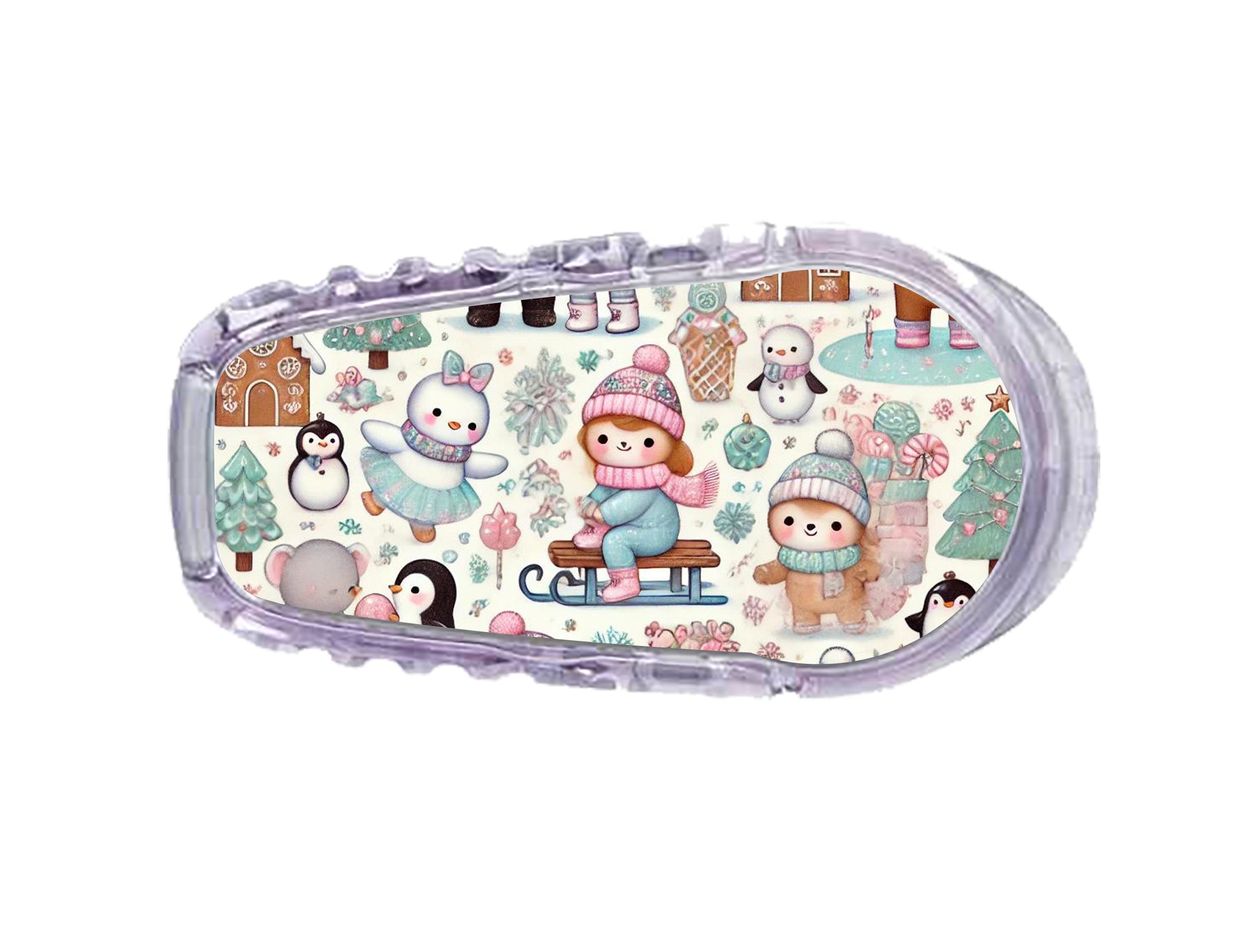 Christmas Scene Sticker for Dexcom G6 Transmitter