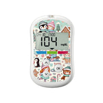 Christmas Scene Sticker for OneTouch Verio Flex Glucometer