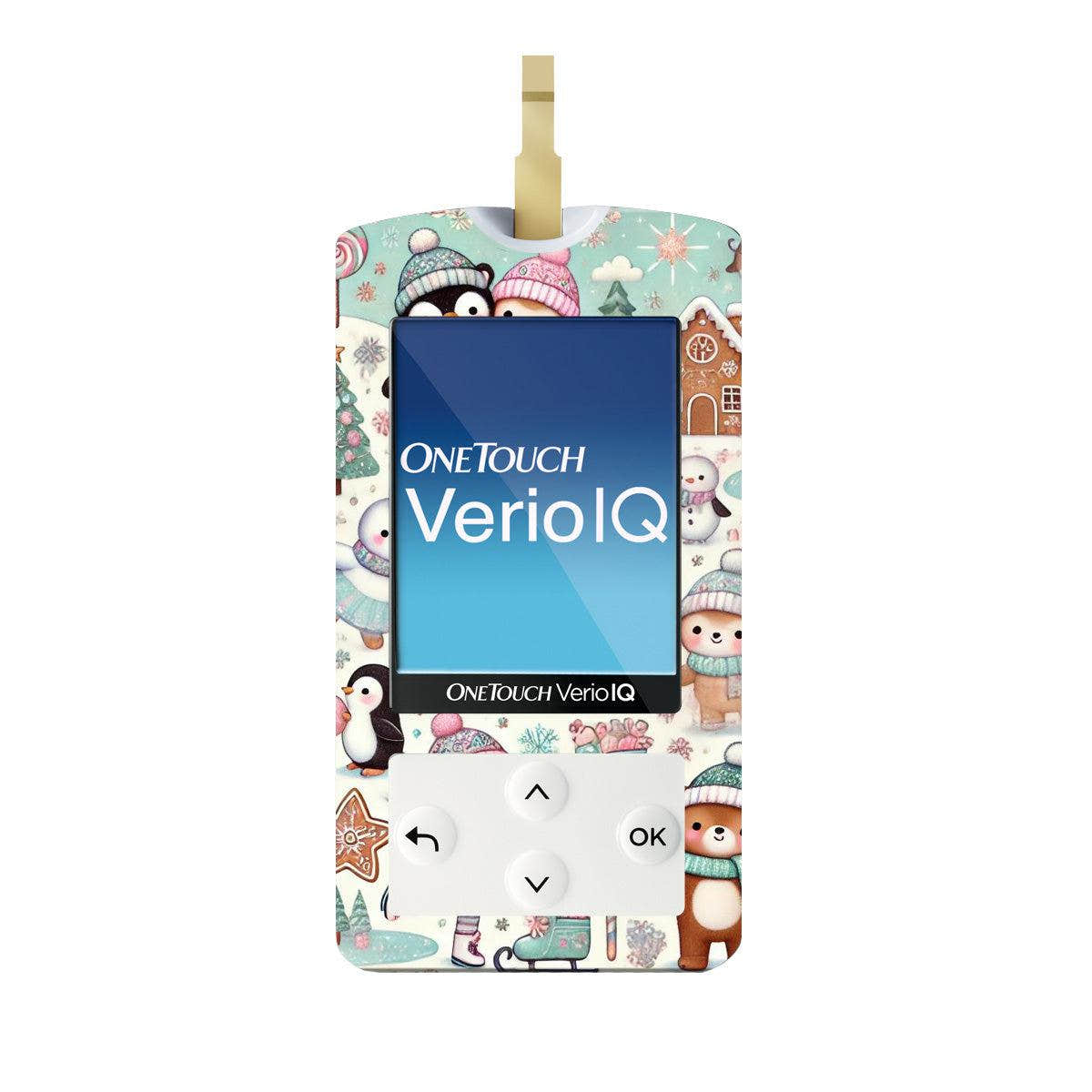 Christmas Scene Sticker for OneTouch Verio IQ Glucometer