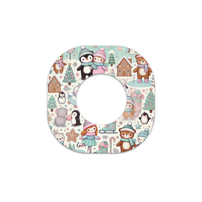 Christmas Scene Dexcom G7 and Stelo Patch Tape - Pump Peelz
