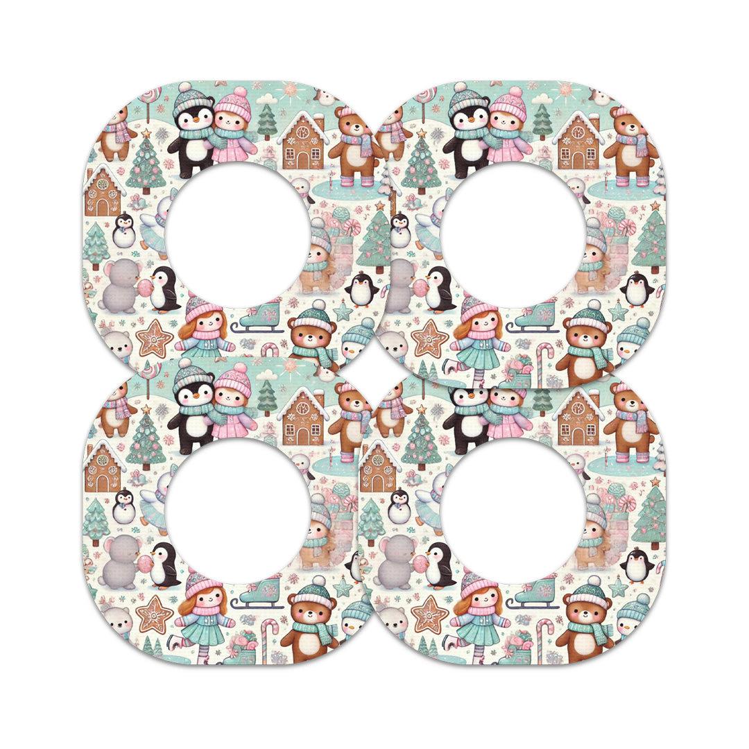 Christmas Scene Dexcom G7 and Stelo Patch Tape - Pump Peelz