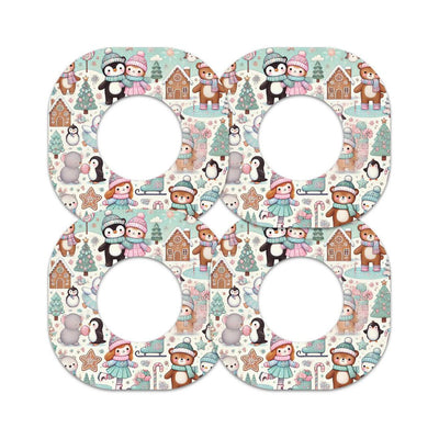 Christmas Scene Dexcom G7 and Stelo Patch Tape - Pump Peelz