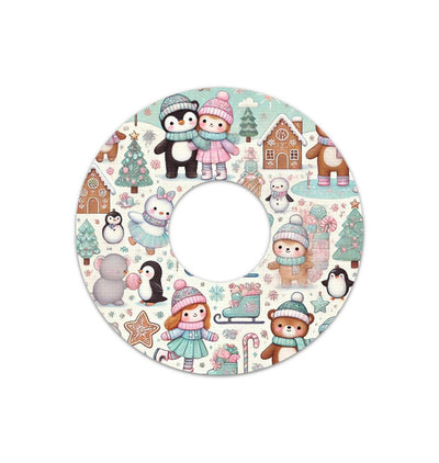 Christmas Scene FreeStyle Libre 3 Plus & Lingo  Patch Tape - Pump Peelz