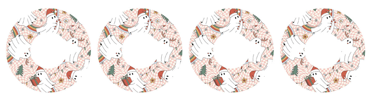 Christmas Spirits Patch  Tape Designed for the FreeStyle Libre 2