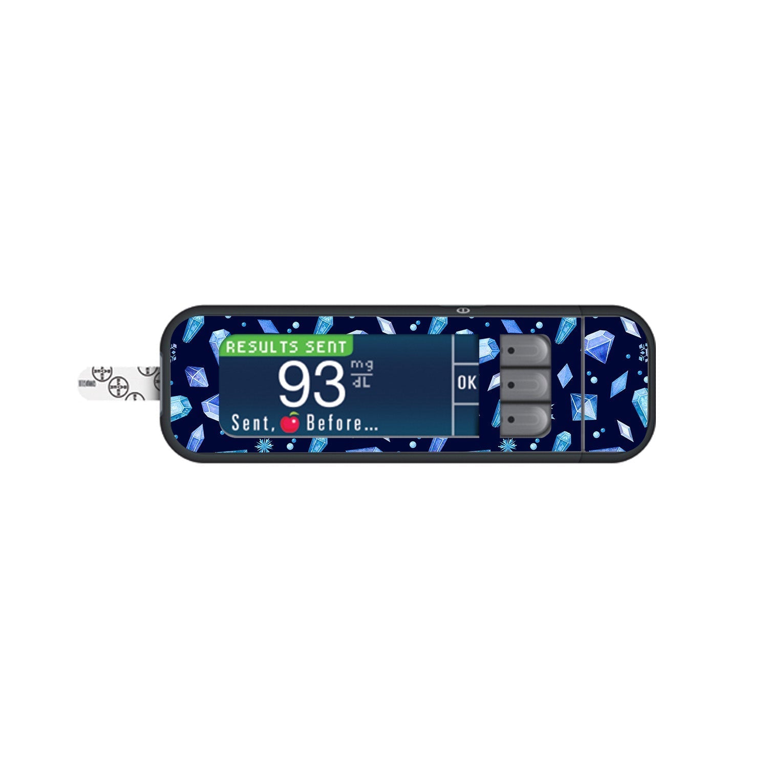 Cold Heart Sticker for Bayer Contour Next Glucometer