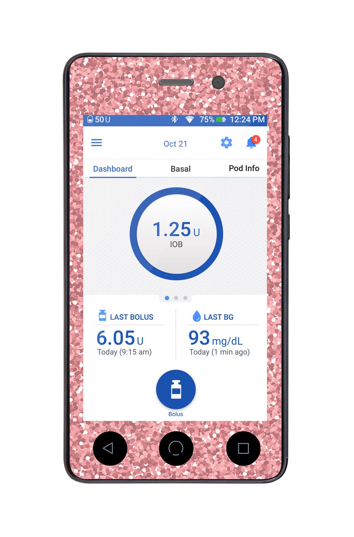 Confetti Sticker for Omnipod DASH® PDM – Pump Peelz