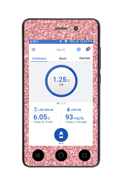 Confetti Sticker for Omnipod DASH® PDM – Pump Peelz