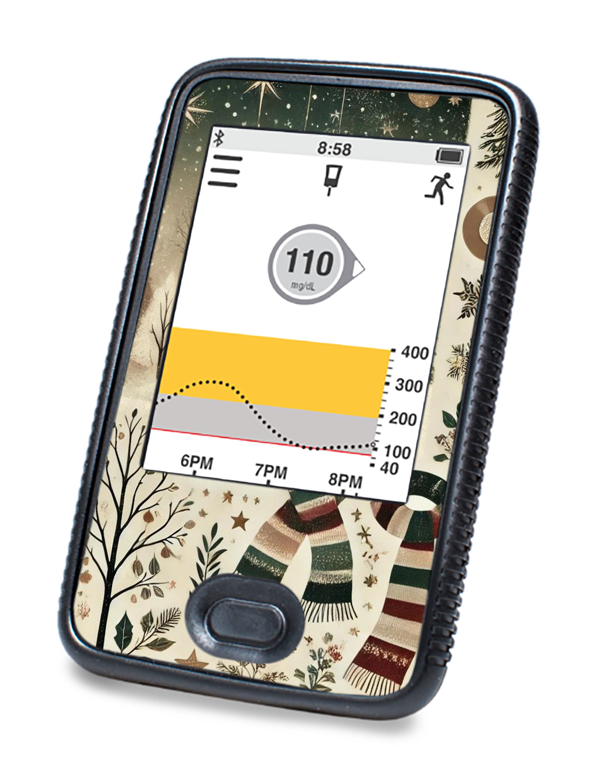 Cottagecore Christmas Sticker for DEXCOM G6 Touchscreen Receiver