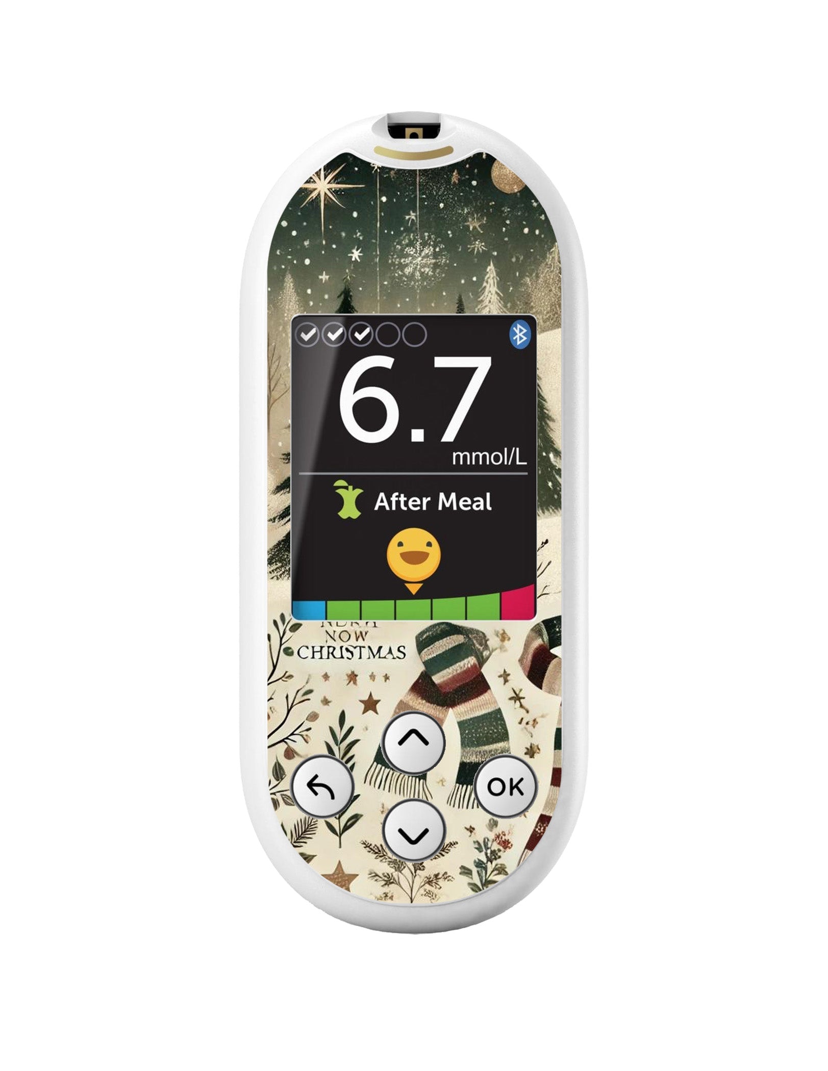 Cottagecore Christmas Sticker for OneTouch Verio Reflect Glucometer