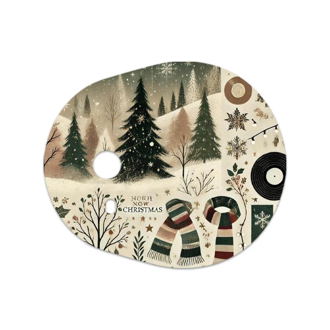 Cottagecore Christmas Sticker for the DEXCOM G7 and Stelo Transmitter