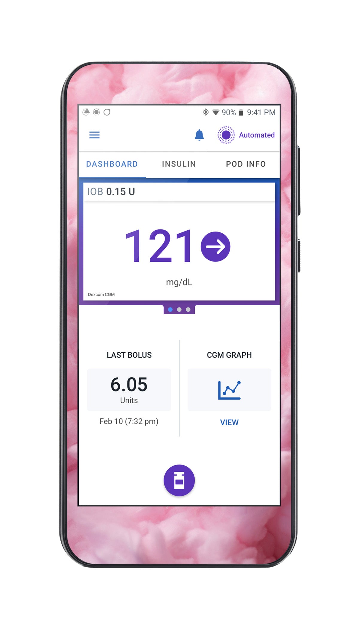 Cotton Candy Sticker for Omnipod® 5 Controller – Pump Peelz