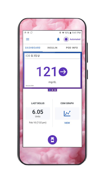 Cotton Candy Sticker for Omnipod® 5 Controller – Pump Peelz