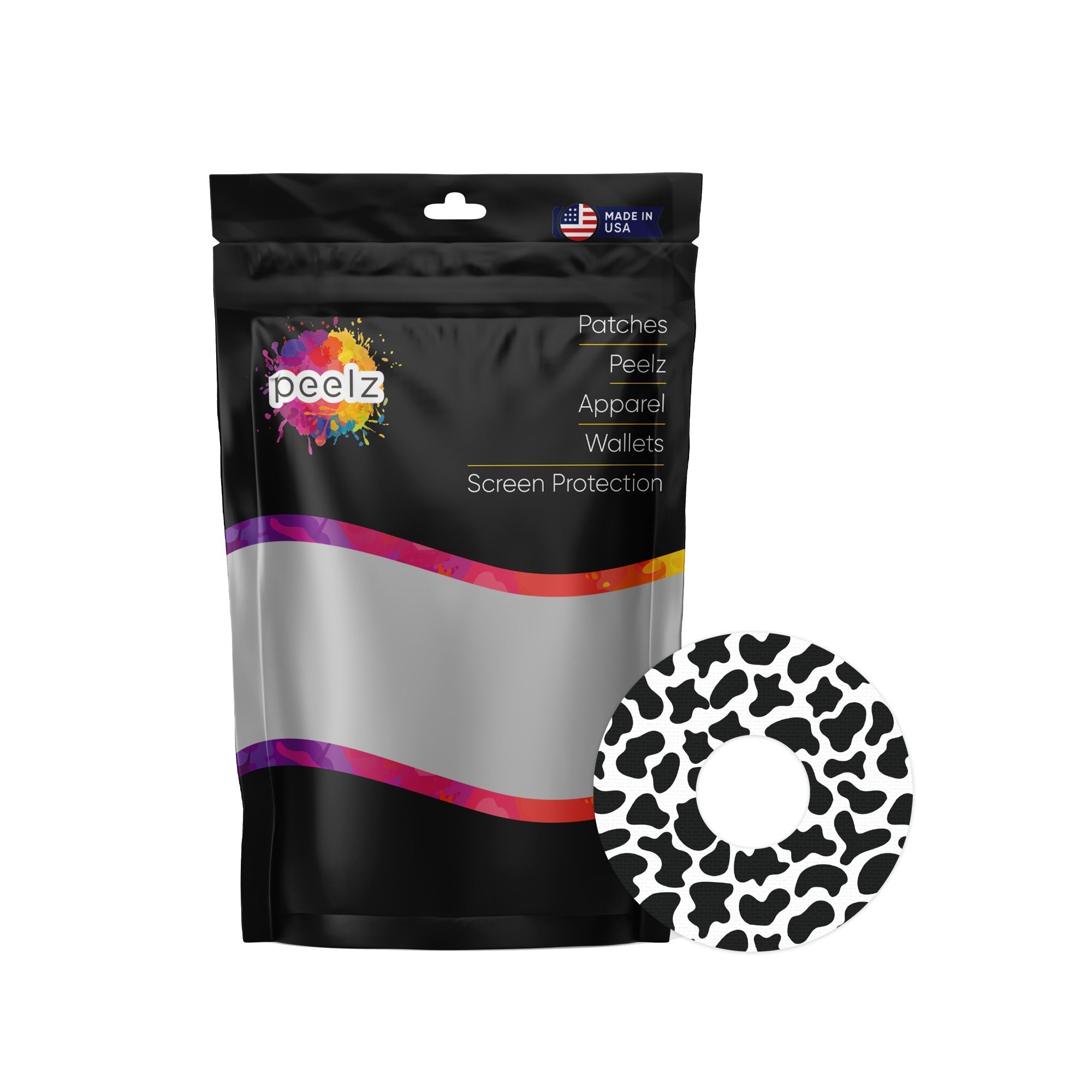 Cow Print Patch Tape Designed for the FreeStyle Libre 3 Plus & Lingo
